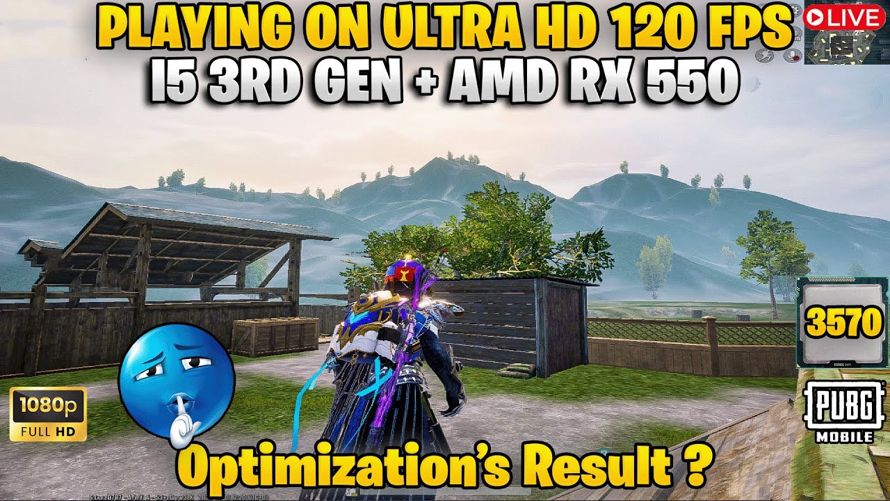 Playing ULTRA HD 120 FPS on i5 3rd GEN + RX 550 4GB With All Optimizations