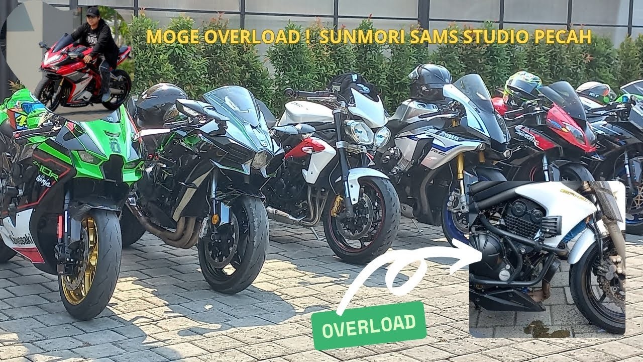 GILA‼️ SUNMORI MOGE MEMBLUDAK di Sam’s Studios 🔥 CBR 250RR Ikut Ramaikan