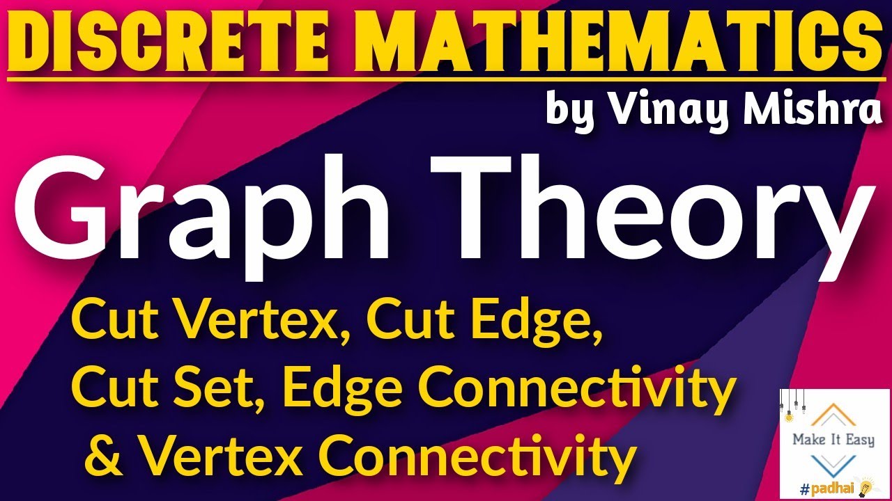 Graph Theory #16: Cut Set | Cut Vertex | Articulation Point | Cut Edge | Edge & Vertex Connectivity