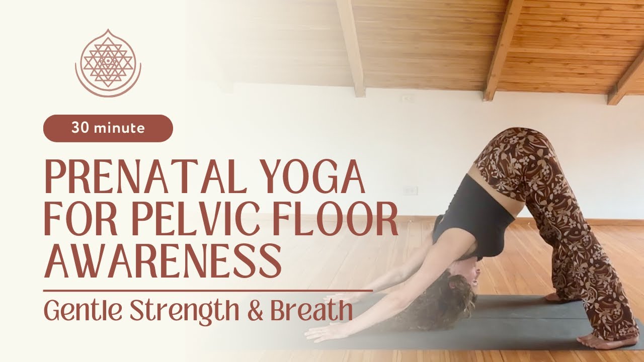 Prenatal Yoga Flow for Pelvic Floor Awareness | Gentle Strength & Breath | 2nd Trimester