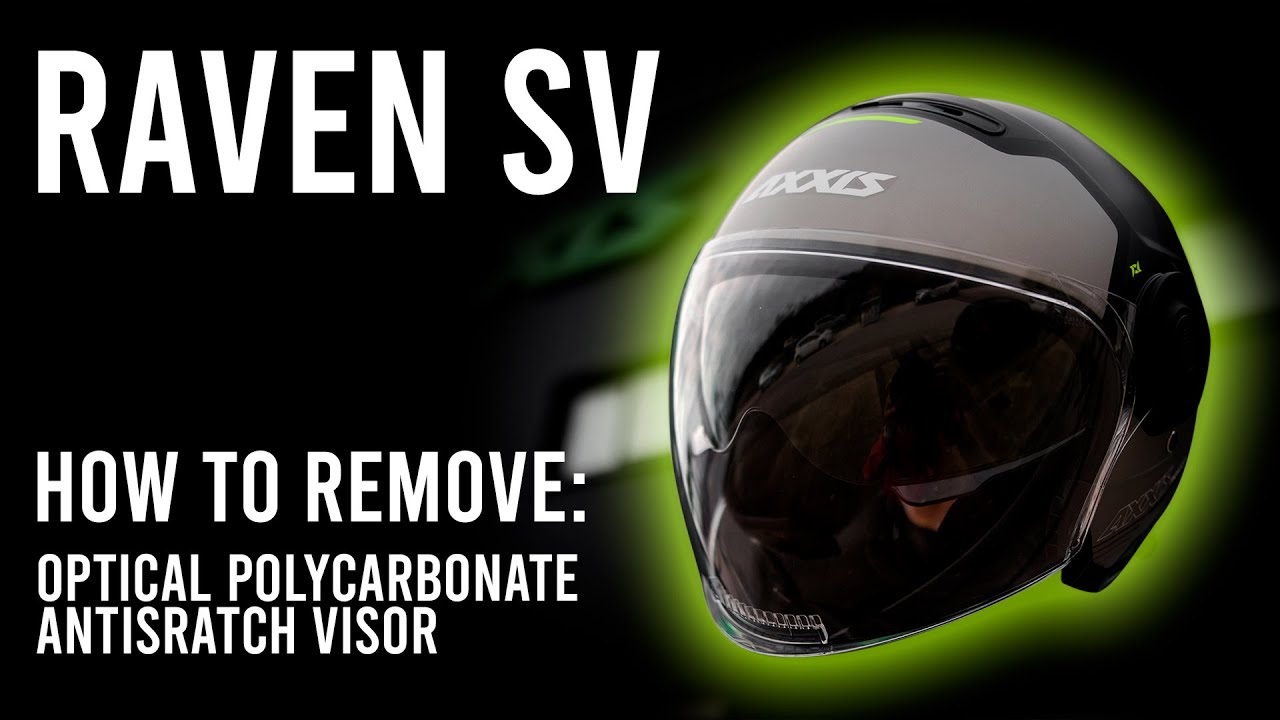 HOW TO REMOVE: AXXIS RAVEN'S OPTICAL POLYCARBONATE ANTISRATCH VISOR