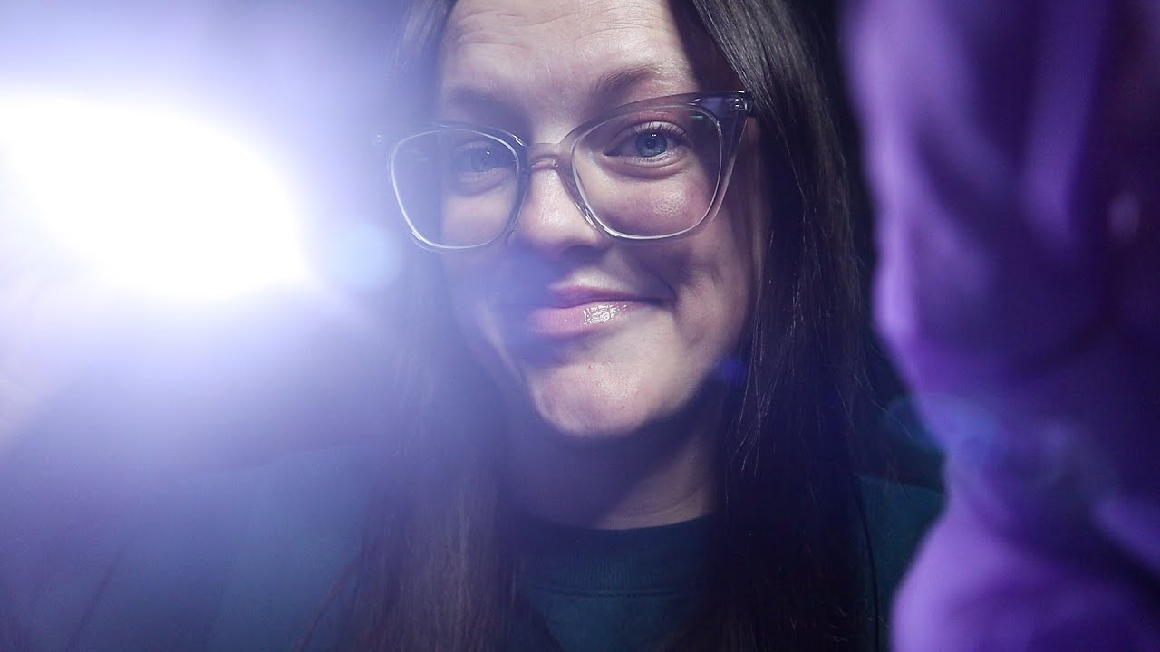 ASMR with Bright Lights: face exam for sleep, measuring, light therapy