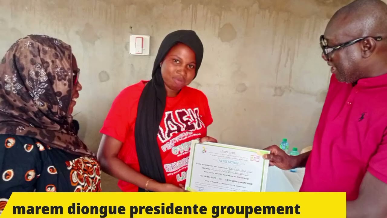 Kaffrine 25 femmes formées sur les techniques de maraîchage par Mareme Diongue grâce au 3FPT