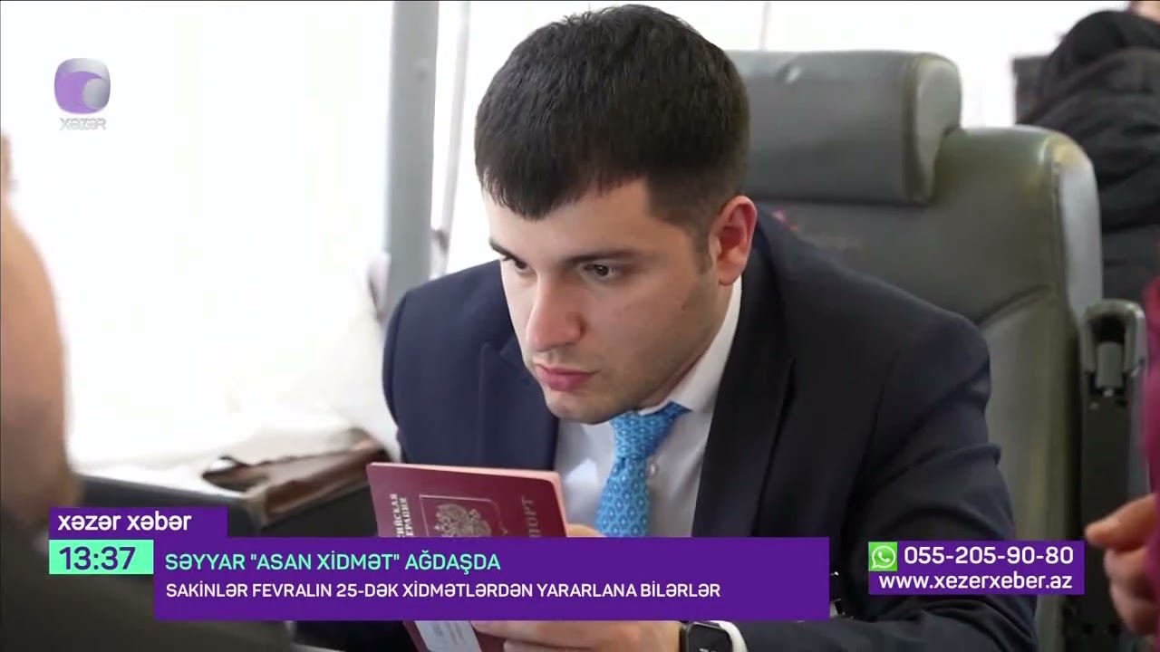 Səyyar ASAN xidmət Ağdaşda - Xəzər TV 05.02.2026