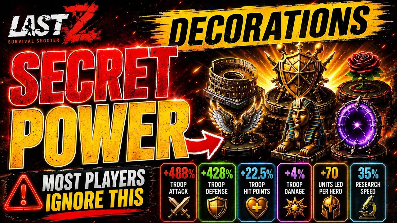 Last Z Decorations SECRET Upgrades For Massive Power