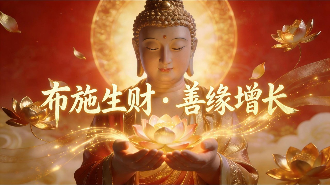 《布施生財 · 善緣增長》｜財神佛曲 第04首｜越給越富的佛系祝福音樂