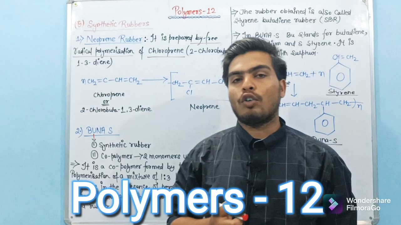(Lec-12) || Polymers Synthetic Rubber ( Neoprene rubber + Buna N + Buna S ) || By learn with Utkarsh