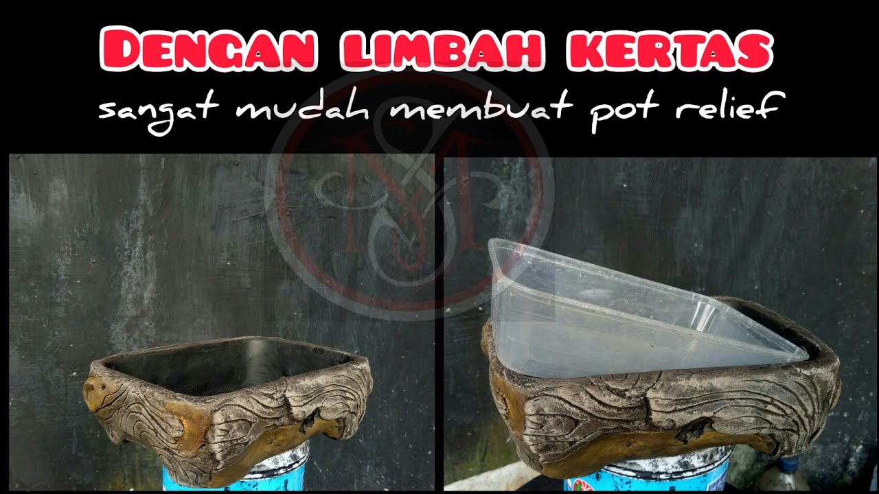 POT RELIEF DARI LIMBAH KERTAS #potrelief #potbonsaimame #msrelief