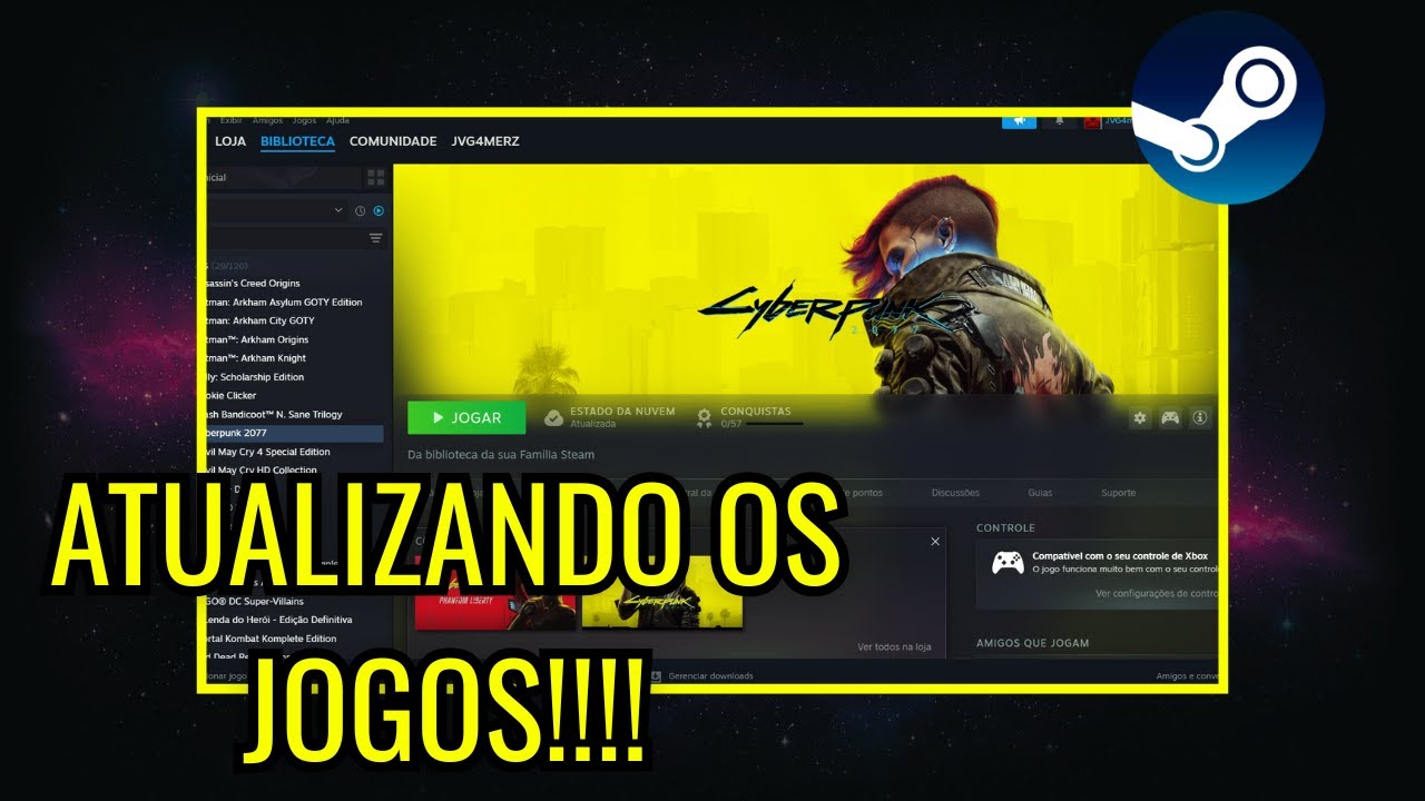 TUTORIAL: COMO ATUALIZAR OS JOGOS NO STEAM TOOL!!!!
