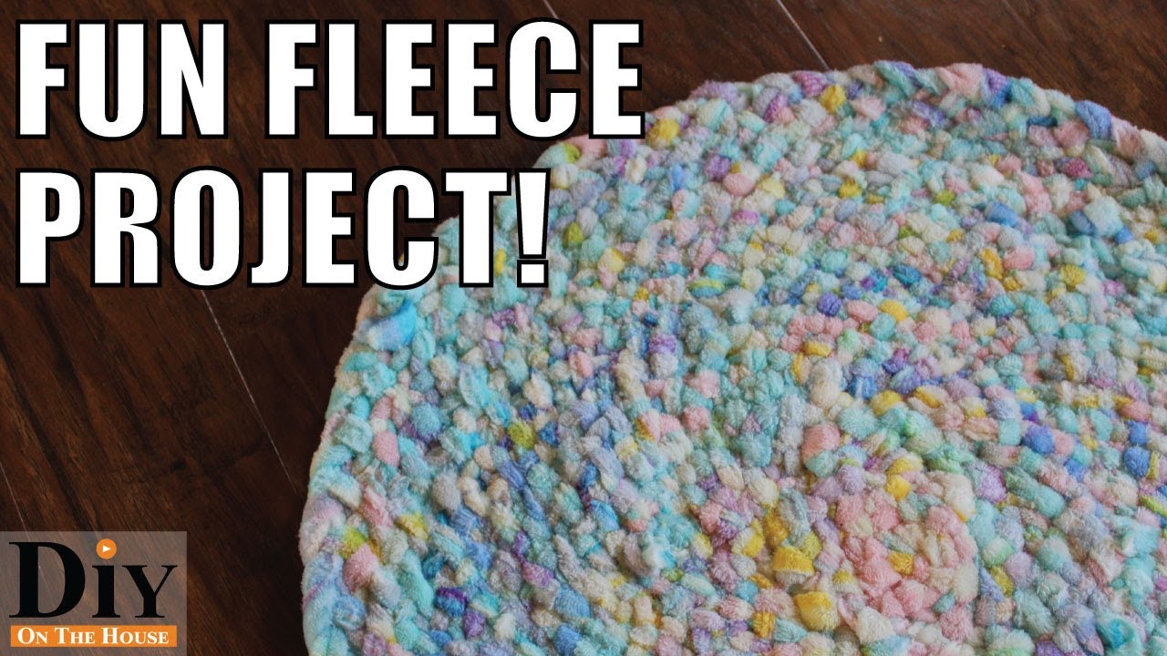 Fleece Projects:  How to Make a Soft Rug
