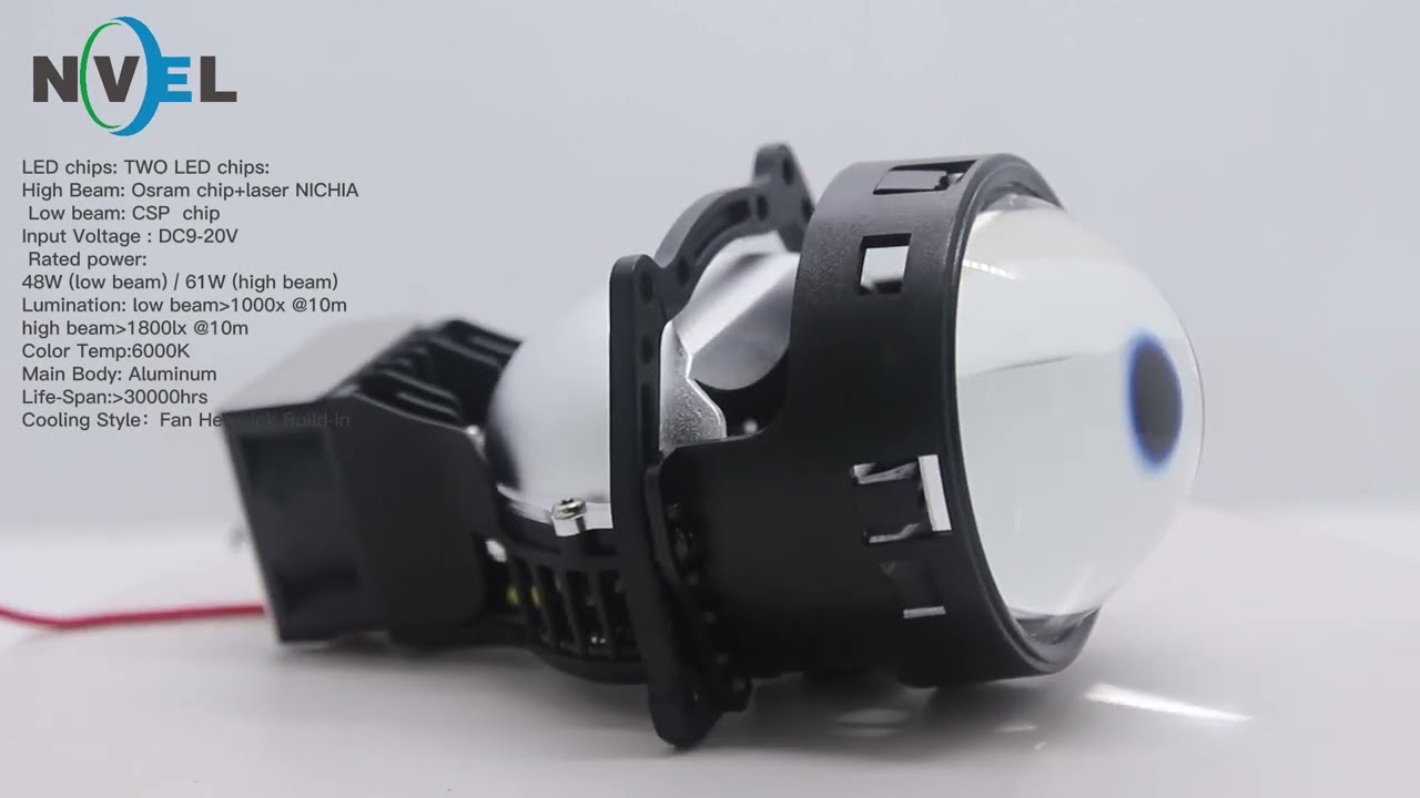 Laser LED Projector lens | Headlight upgrade | 3-inch | 48w&61w | Osram chip+laser NICHIA