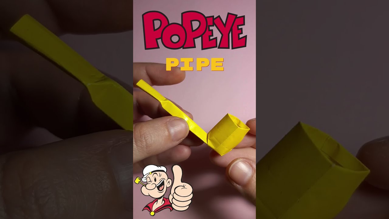 Popeye's Pipe Origami (Pipa de Popeye) Popeye the Sailor