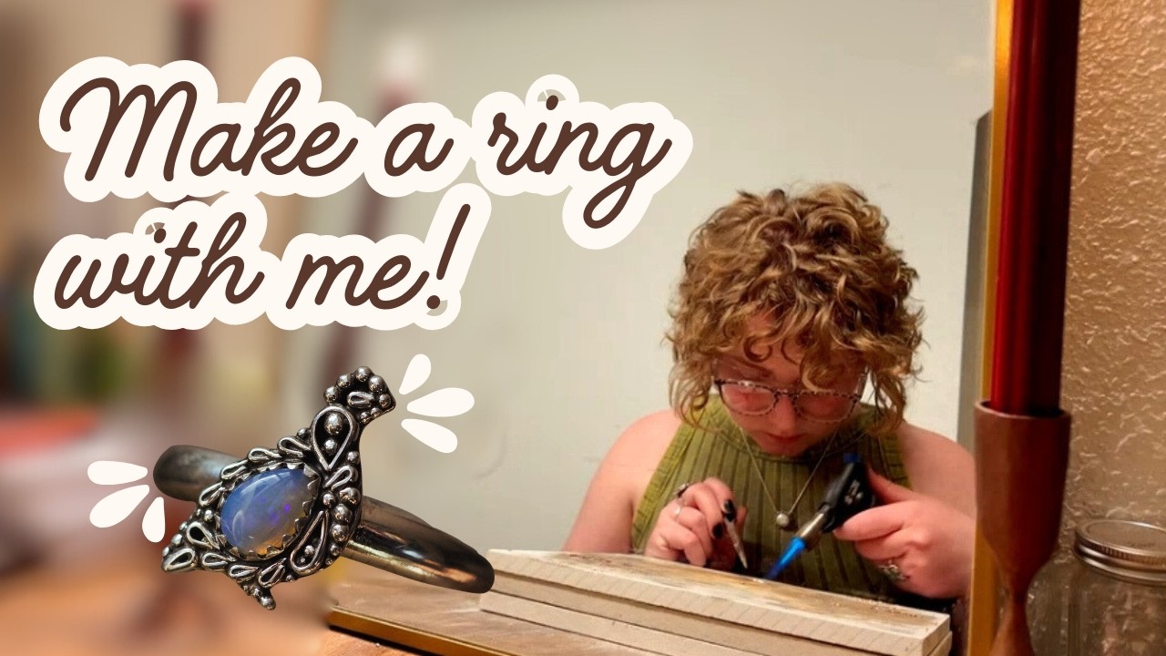 the first ring i've made for myself in three years ❊ silversmith studio vlog ❊ making a ring
