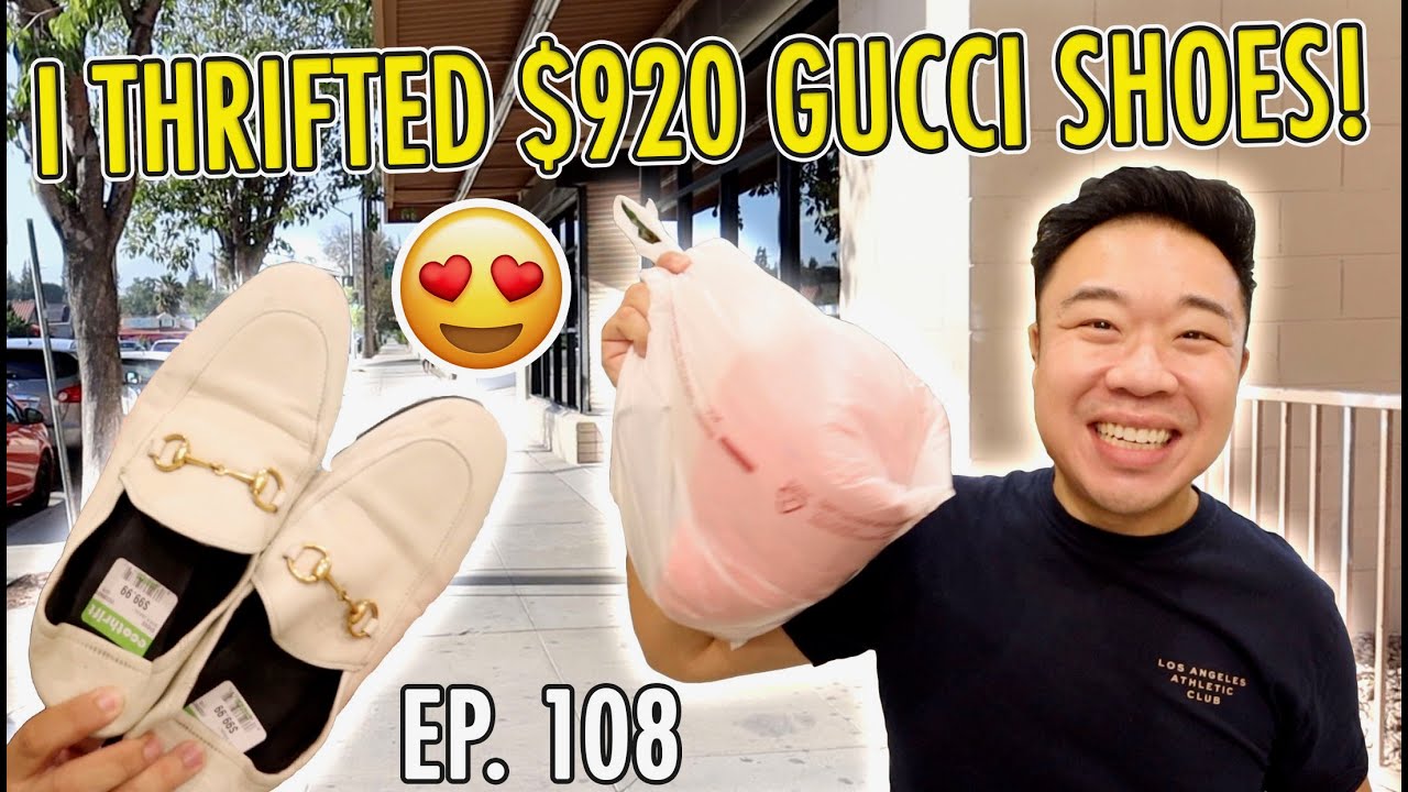 I Thrifted $920 Gucci Shoes! Trip To the Thrift Ep 108