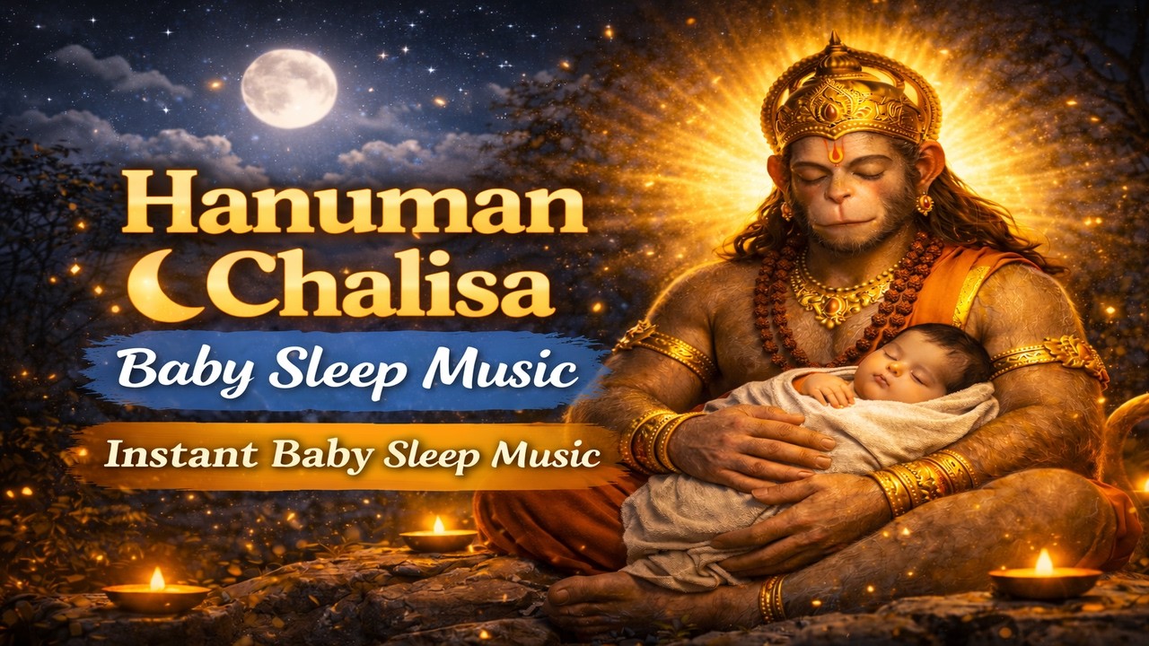 Hanuman Chalisa Devotional Lullaby | Blessings & Peaceful Sleep for Babies