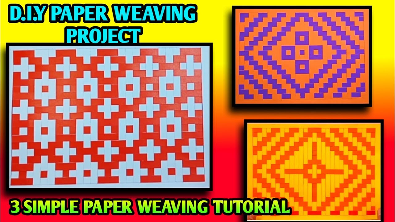 Mat Paper Weaving Tutorial for Beginners | Fun Paper Weaving Colour Ideas for Crafts