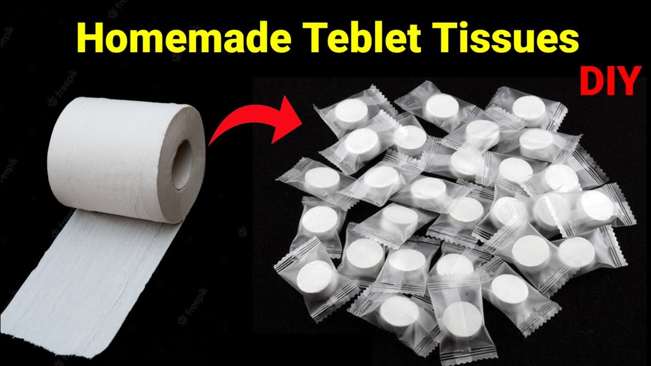 How to make tablet towel tissue at home | DIY tablet towel | Homemade magic compressed towel tablet