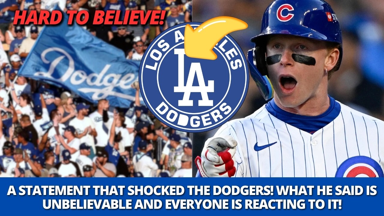 UNEXPECTED CRITICISM OF THE DODGERS GENERATES INDIGNATION AND RAISES INTENSE DEBATE! DODGERS NEWS