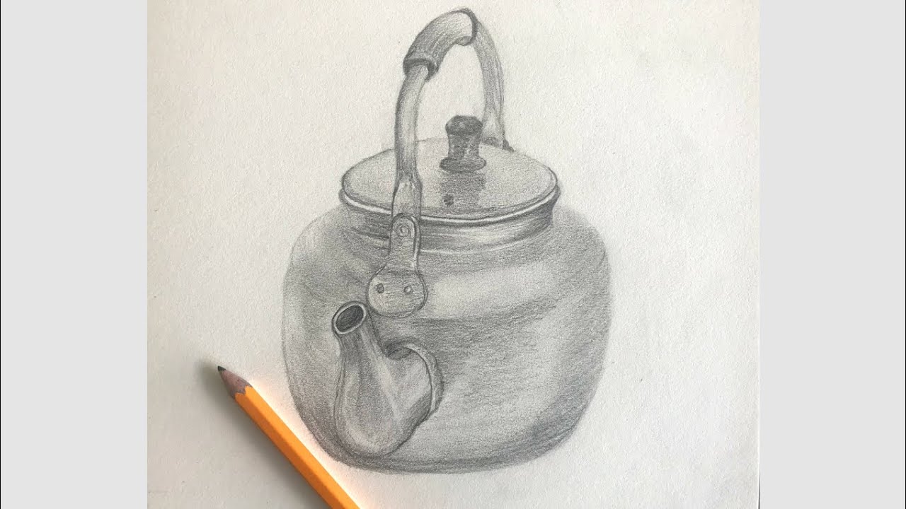 Sketch Challenge Week 16 | How To Draw Tea Kettle | Object Drawing