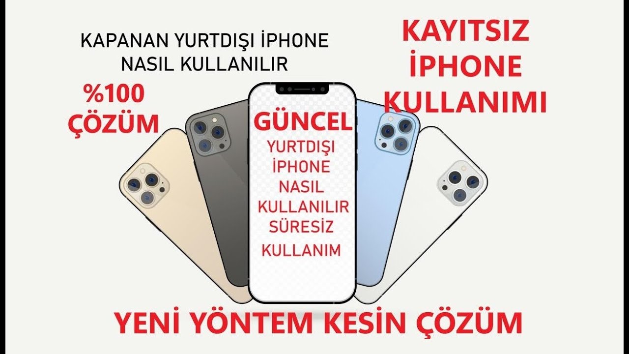 Yurtdışı Telefon Süresiz Kullanım  YENİ YÖNTEM Yurtdışı İphone Kayıtsız Kullanım YENİ ÇÖZÜM