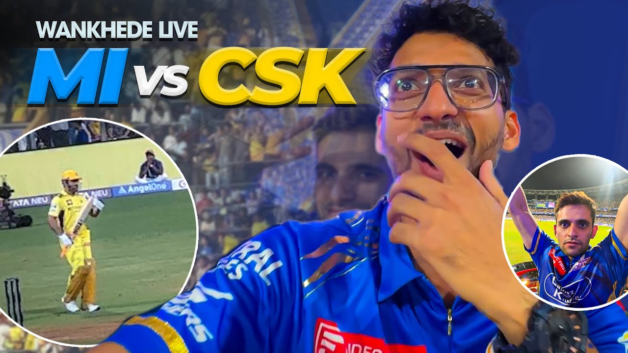 Mumbai Indians v/s Chennai Super Kings | Live At Wankhede | Vlog 98