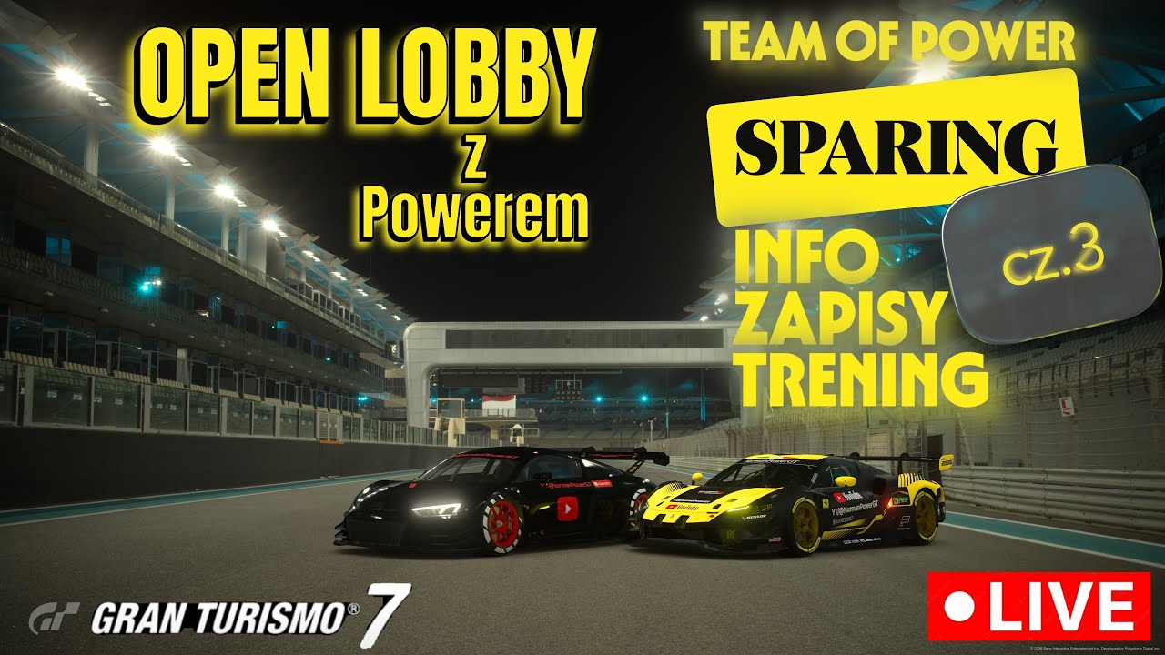 Gran Turismo 7 / TEAM OF POWER - pierwsze zebranie nieformalnejgo zespołu wyścigowego.