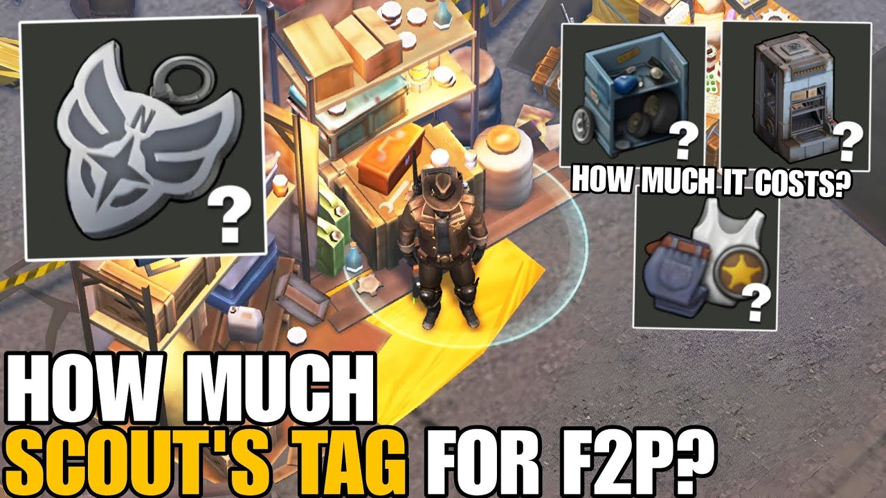 HOW MUCH SCOUT'S TAG CAN F2P GET? & ALL PRICES OF THE ITEMS! SCOUTING - Last Day on Earth: Survival