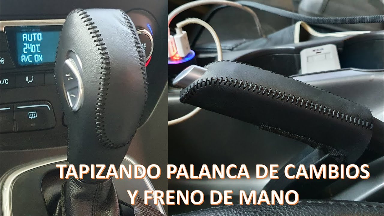 Tapizamos la Palanca (Pomo) de Cambios y el Freno de Mano de la Ford Escape Kuga SE 2014