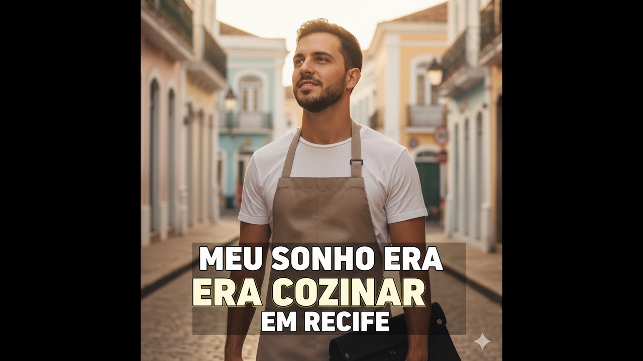 Meu sonho sempre foi ser chefe de cozinha em Recife.