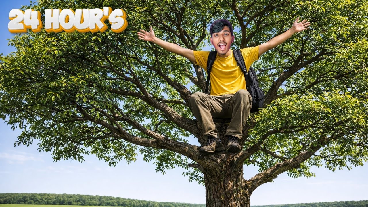 24 Hours Tree Survival Challenge! 🌳