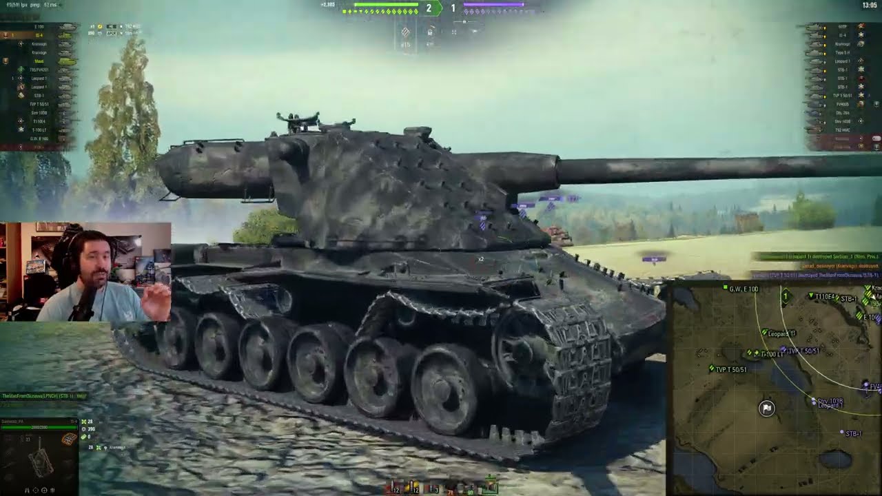 Halay çeken IS-4 ve Maus altında kalan Kranvagn'ın cinnet geçiren akrabası 60TP ile acı dolu hayat!