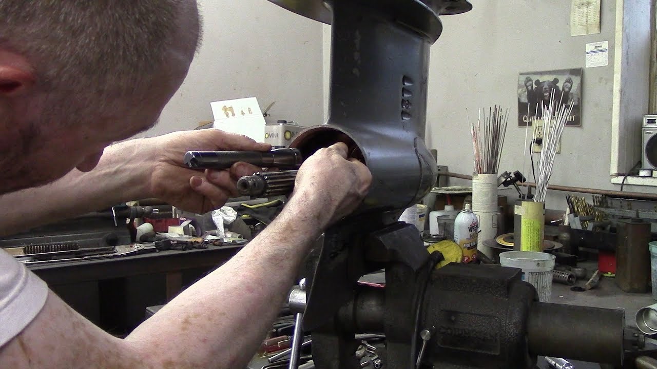 #2 Johnson Outboard Lower Unit Crack Repair/Rebuild