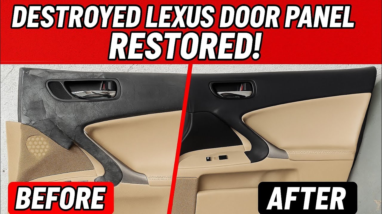 Destroyed Lexus Door Panel RESTORED! (2006–2013 IS250/IS350/IS-F)