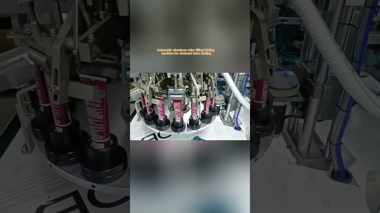 Industrial automatic aluminum tube filling folding Machine for ointment toothpaste tube sealing