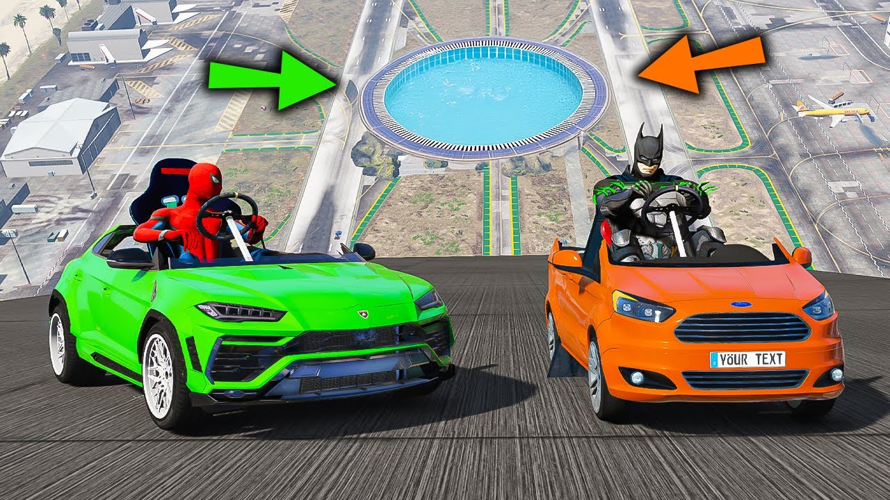 Süper Oyuncak Arabalar İKİLİ PARKUR Hem Havuz Hem Uçma Parkurunda !!! GTA 5