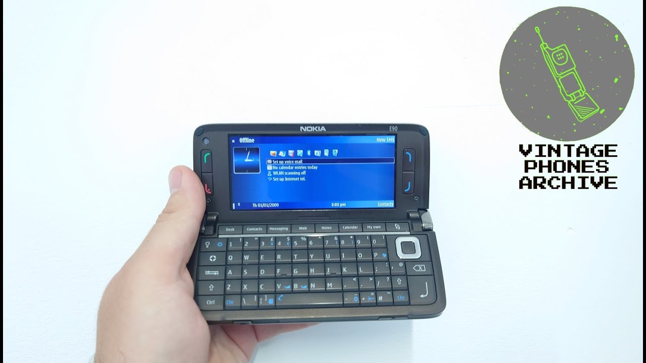 Nokia E90 RA-6 Communicator Mobile phone menu browse, ringtones, games, wallpapers