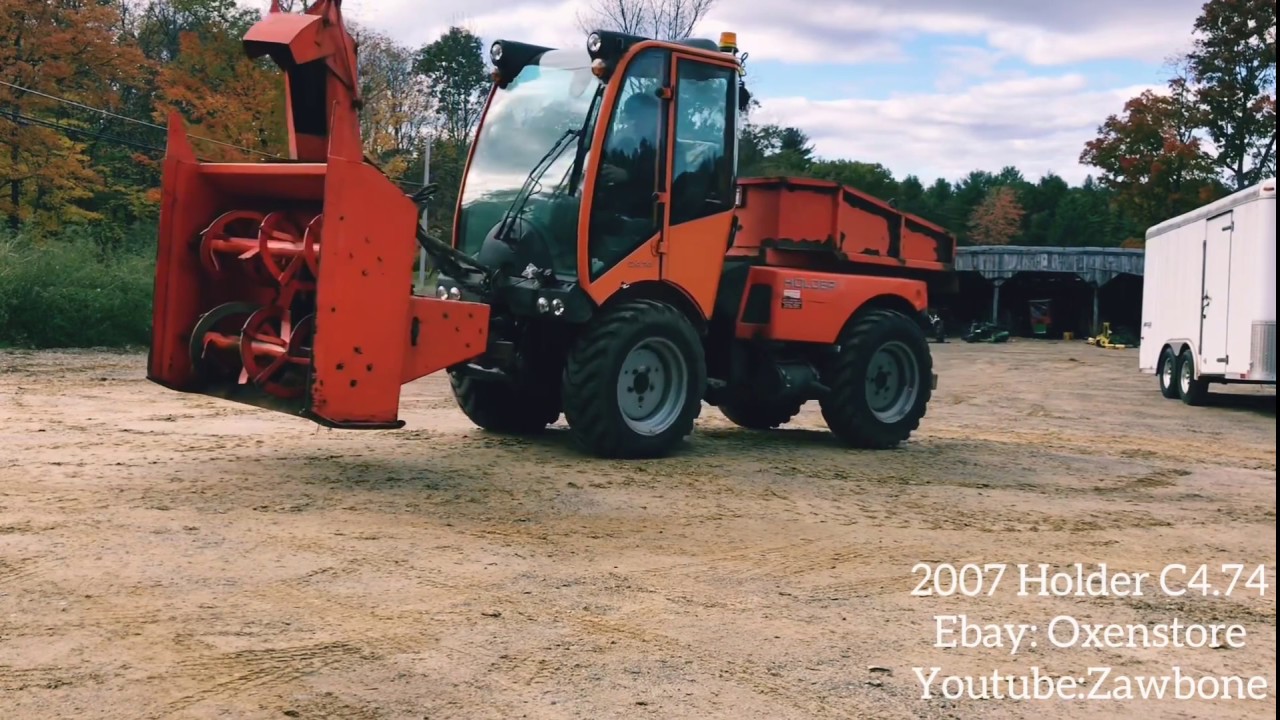 2007 Holder C4.74 4x4 Tractor Demonstration at Ten Rod Farm, Rochester NH for eBay Ad