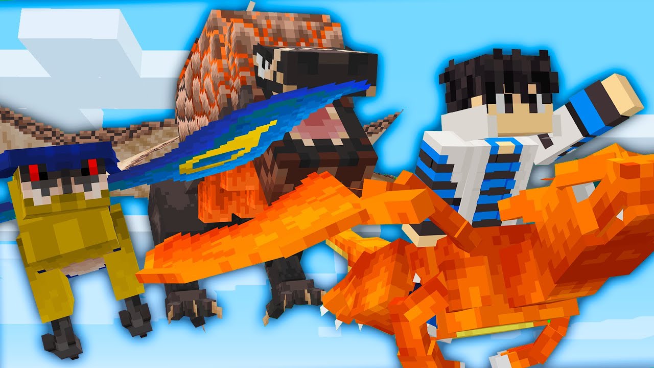 Encontrei NOVOS Pokémons Dragões no Minecraft Cobblemon!