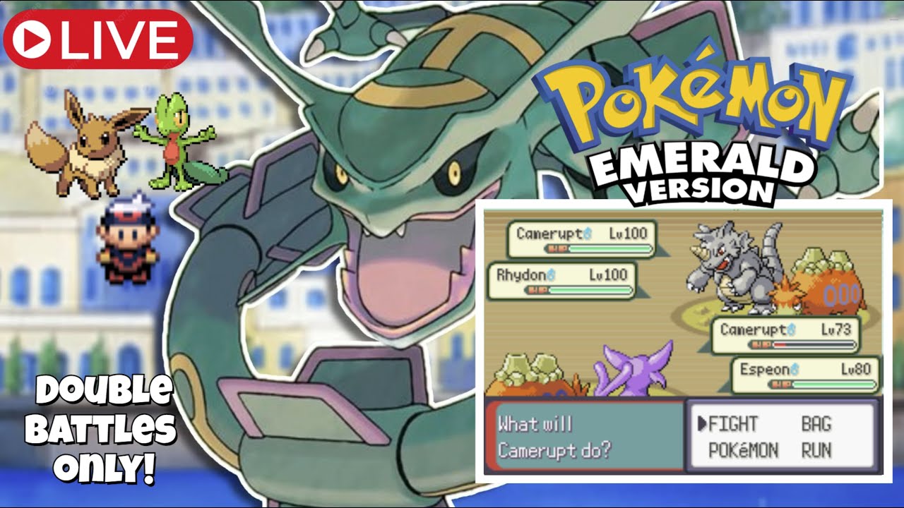 Live: Road to Battle Frontier - Double Battles Only! - Leveling up for 5th Gym