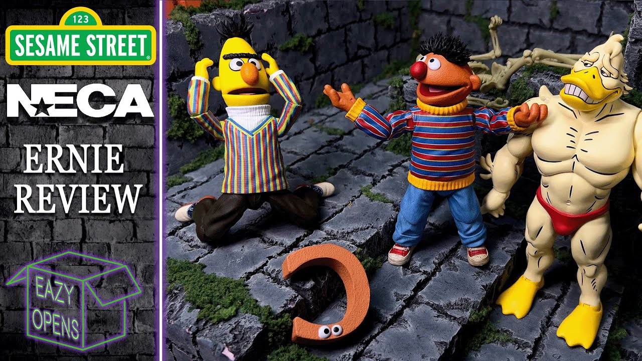 Neca Sesame Street Ernie Action Figure Toy Review!