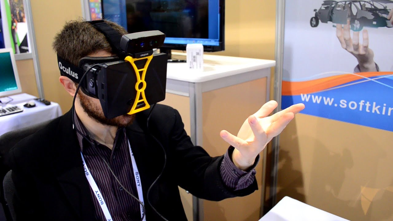 CES 2014: Soft Kinetic Oculus Rift + Creative Depth Camera Demo