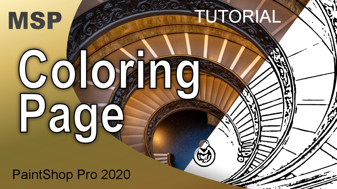 Photo to Coloring Page - Tutorial - PaintShop Pro