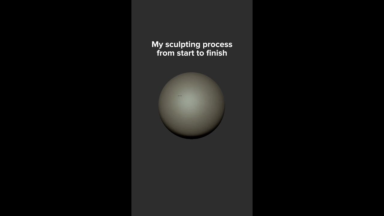 Sculpting Process &ndash; From Sphere to Detailed Monster