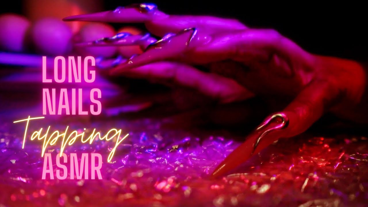 ASMR| Long Nails Tapping, with bubble wrap| Fall Asleep in 5 minutes | Assortment of triggers