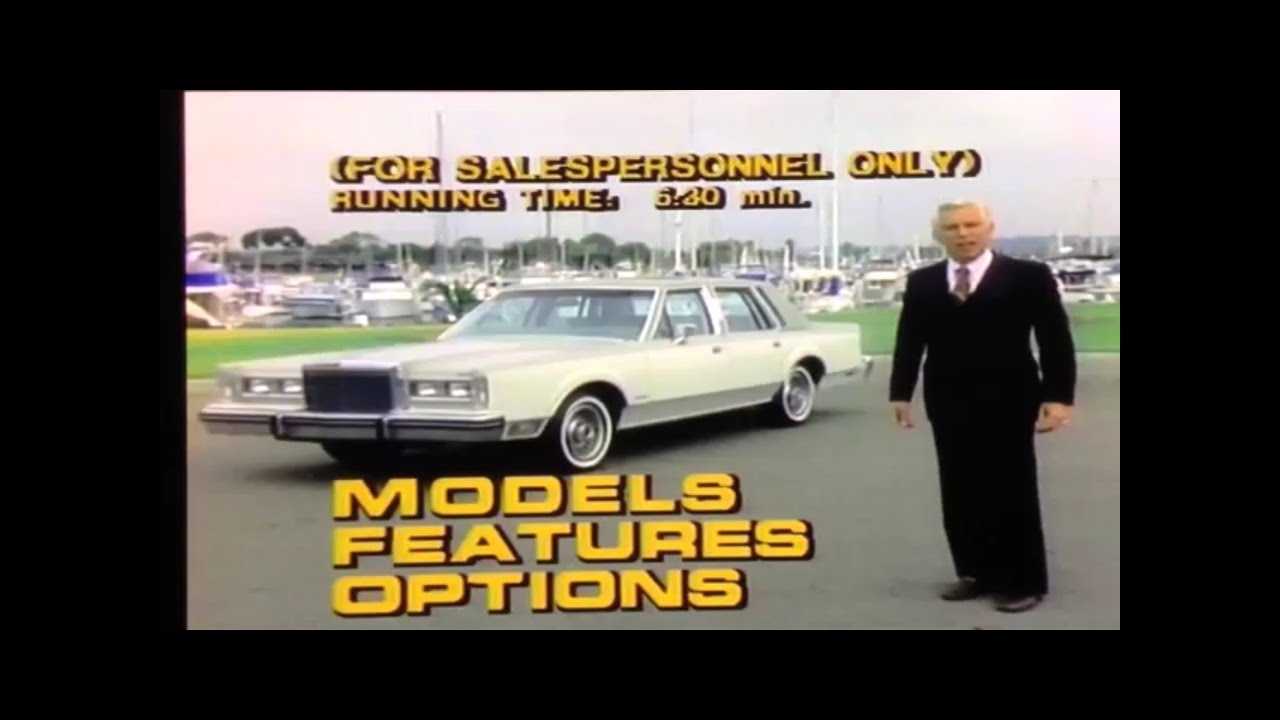 Lincoln town car 1982 commercial