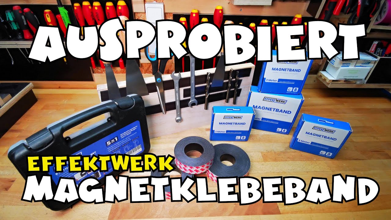 Wie funktionierts: Effektwerk Magnetklebeband mit 3M Kleber