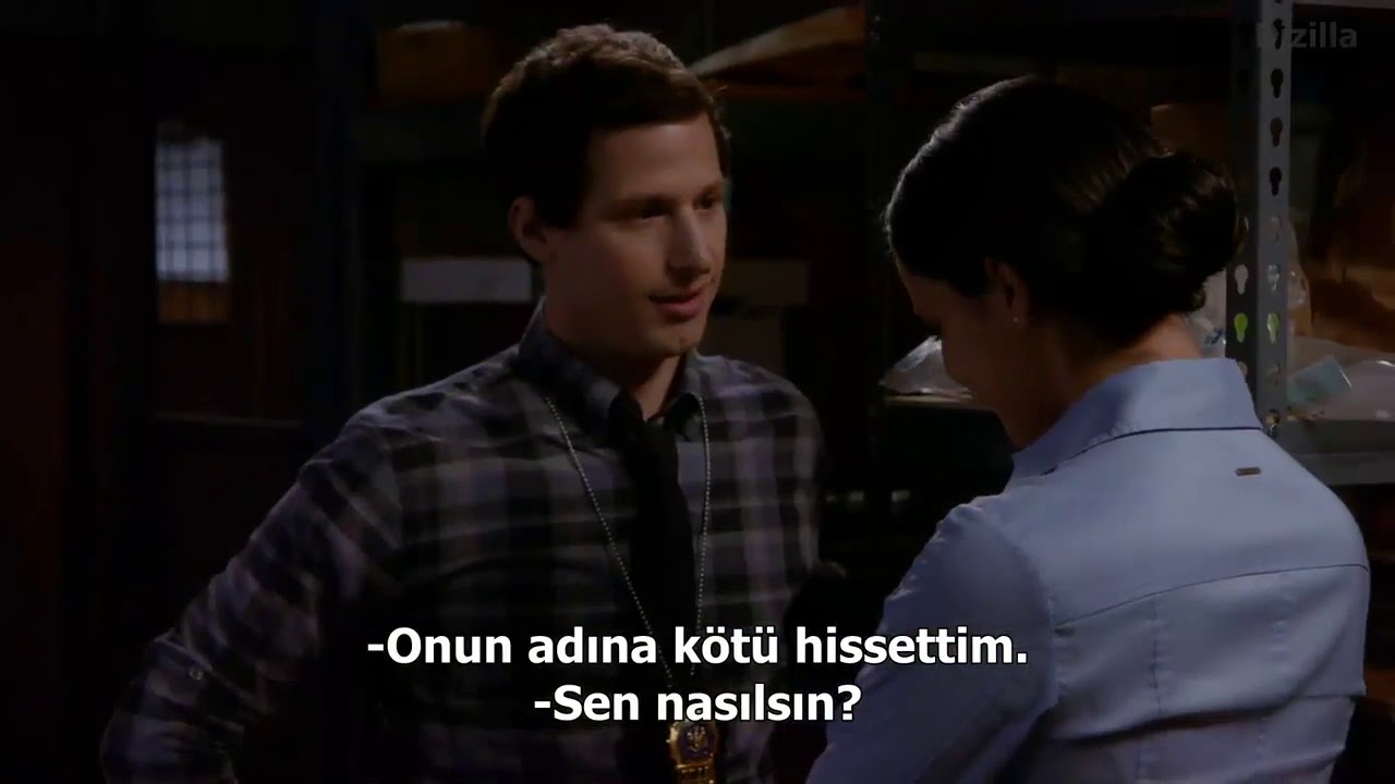 Brooklyn Nine Nine- Jake and Amy's first Kiss (T&uuml;rk&ccedil;e altyazılı)