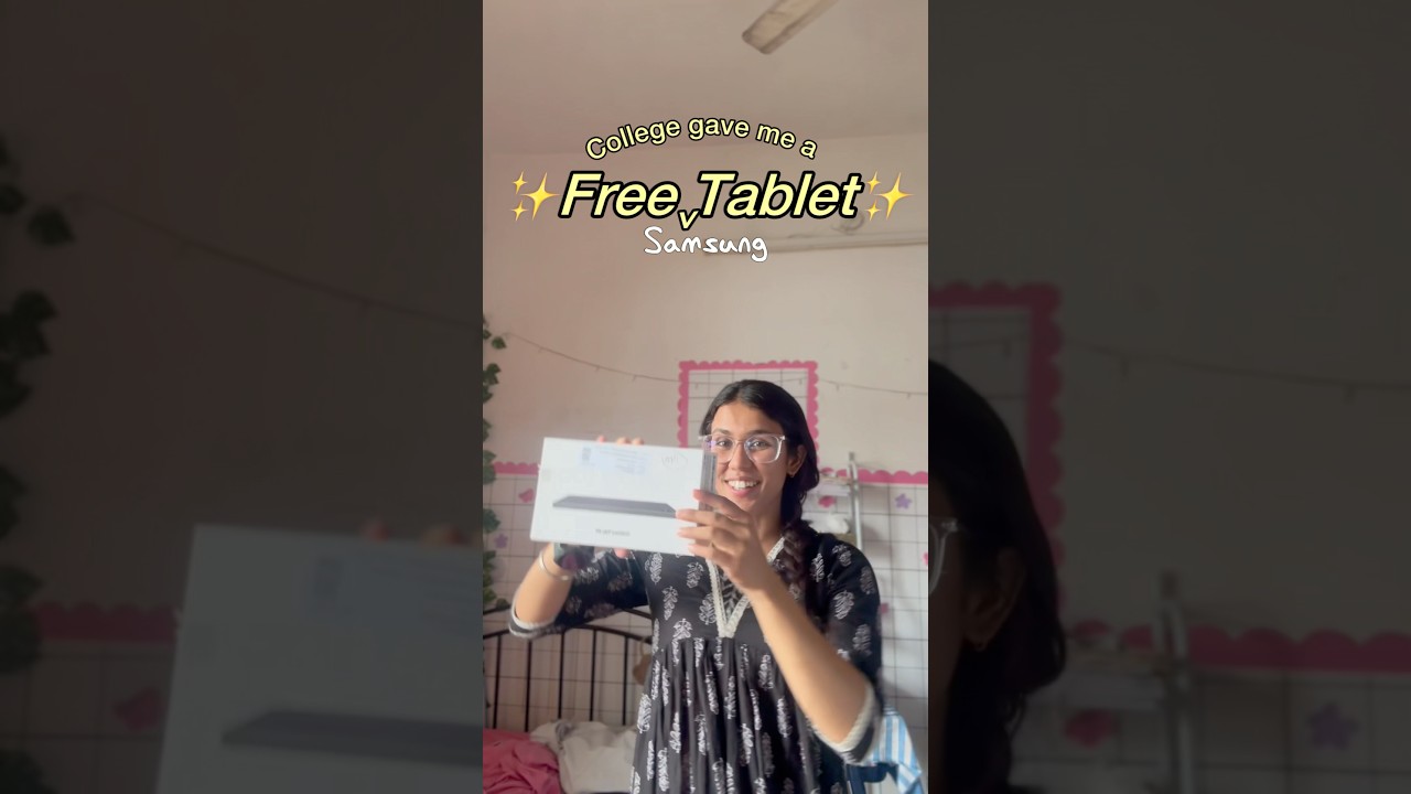 Govt. gave me  *SAMSUNG TABLET* 😳🎉 #govinda #medicalstudent #neet2025 #doctor