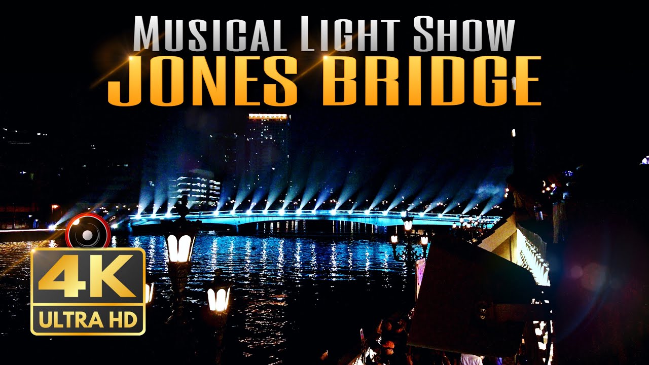 🌉 Jones Bridge Musical Light Show | Specials | 4K Ultra HD ✨🎶