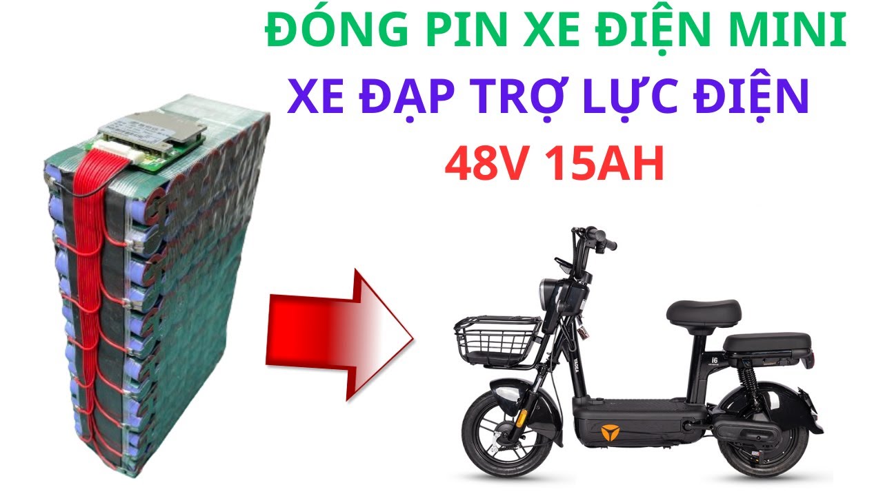 ĐÓNG PIN XE ĐIỆN MINI 48V 15AH CELL SAMSUNG 21700 CHÍNH HÃNG